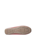 Red - Back - Hush Puppies Womens-Ladies Maggie Slip On Moccasin