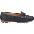 Navy - Front - Hush Puppies Womens-Ladies Maggie Slip On Moccasin