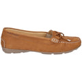 Tan - Front - Hush Puppies Womens-Ladies Maggie Slip On Moccasin