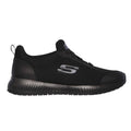 Black - Back - Skechers Womens-Ladies Squad Lace Up Safety Shoes