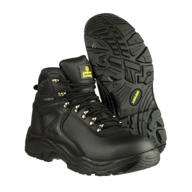 Black - Back - Amblers Steel FS218 W-P Safety - Mens Boots - Boots Safety