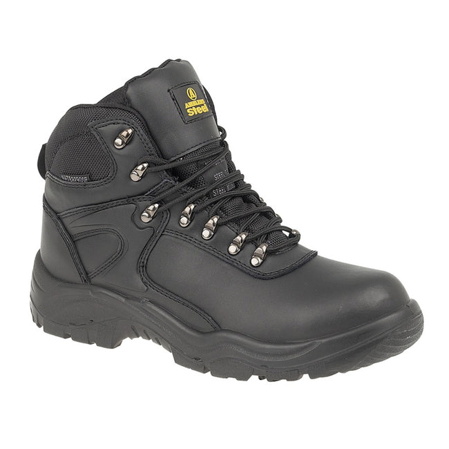 Black - Front - Amblers Steel FS218 W-P Safety - Mens Boots - Boots Safety