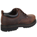 Dark Brown - Back - Skechers Mens Tom Cats Leather Lace Up Shoe