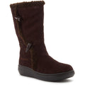 Chocolate Brown - Front - Rocket Dog Womens-Ladies Slope Mid Calf Winter Boot