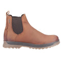 Chestnut - Back - Cotswold Mens Winchcombe Chelsea Leather Boot