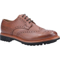 Brown - Front - Cotswold Mens Quenington Commando Lace Up Dress Leather Shoe
