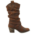 Brown - Front - Rocket Dog Womens-Ladies Sidestep Mid-Calf Western Boot