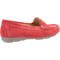 Red - Lifestyle - Hush Puppies Womens-Ladies Margot Suede Leather Loafer Shoe