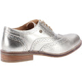 Gold - Lifestyle - Hush Puppies Womens-Ladies Natalie Lace Up Leather Brogue Shoe
