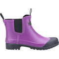 Purple - Back - Cotswold Womens-Ladies Blenheim Wellington Boot