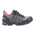Pink-Grey - Front - Cotswold Childrens-Kids Little Dean Lace Up Hiking Waterproof Trainer