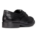 Black - Side - Geox Girls Agata Patent Leather Shoes