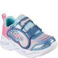 Blue-Turquoise - Front - Skechers Girls S Lights Twisty Brights Trainers