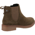 Khaki - Side - Hush Puppies Womens-Ladies Maddy Suede Ankle Boots