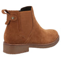 Tan - Side - Hush Puppies Womens-Ladies Maddy Suede Ankle Boots