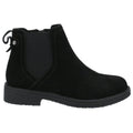 Black - Back - Hush Puppies Womens-Ladies Maddy Suede Ankle Boots