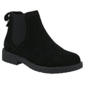 Black - Front - Hush Puppies Womens-Ladies Maddy Suede Ankle Boots