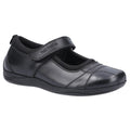 Black - Front - Hush Puppies Girls Clara Leather School Shoes