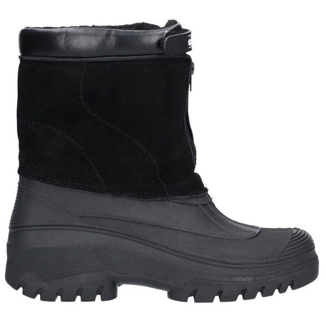 Black - Back - Cotswold Venture Waterproof Ladies Boot - Ladies Boots - Textile-Weather Wellingtons