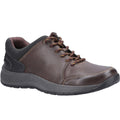 Brown - Front - Cotswold Mens Rollright Leather Casual Shoes