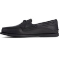 Black - Lifestyle - Sperry Mens Authentic Original Leather Boat Shoes