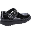 Black - Side - Hush Puppies Girls Kerry Patent Leather Mary Janes