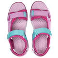 Fuchsia-Light Pink-Cyan - Side - Geox Girls Borealis Sandals