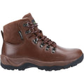 Brown - Back - Cotswold Mens Barnwood Leather Hiking Boots