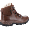 Brown - Side - Cotswold Mens Barnwood Leather Hiking Boots