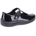 Black Patent - Side - Hush Puppies Girls Eliza Patent Leather School Shoes
