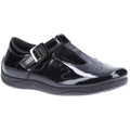 Black Patent - Front - Hush Puppies Girls Eliza Patent Leather School Shoes