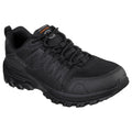Black - Front - Skechers Mens Fannter Leather Occupational Shoes