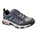 Navy-Grey - Front - Skechers Mens Skech-Air Envoy Leather Trainers