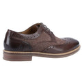 Chocolate Brown - Back - Hush Puppies Mens Bryson Leather Oxfords