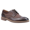Chocolate Brown - Front - Hush Puppies Mens Bryson Leather Oxfords