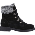 Black - Back - Hush Puppies Womens-Ladies Florence Mid Boots