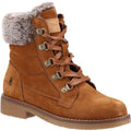 Tan - Front - Hush Puppies Womens-Ladies Florence Mid Boots