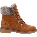 Tan - Back - Hush Puppies Womens-Ladies Florence Mid Boots