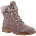 Taupe - Front - Hush Puppies Womens-Ladies Florence Mid Boots