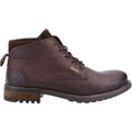 Brown - Back - Cotswold Mens Woodmancote Leather Combat Boots