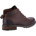 Brown - Side - Cotswold Mens Woodmancote Leather Combat Boots