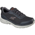 Charcoal - Front - Skechers Mens GOwalk 6 Bold Knight Trainers