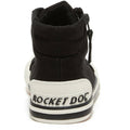 Black - Side - Rocket Dog Womens-Ladies Jazzin Hi Trainers