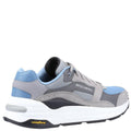 Grey-Blue - Side - Skechers Mens Global Jogger Leather Trainers