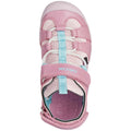 Pink-Aqua Blue - Side - Geox Girls Vaniett Sandals