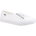 White - Front - Rocket Dog Womens-Ladies Chow Chow Elsie Eyelets Pumps