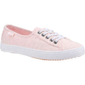 Light Pink - Front - Rocket Dog Womens-Ladies Chow Chow Elsie Eyelets Pumps