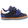 Navy-Royal Blue - Back - Geox Boys Kilwi Leather Trainers