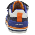 Navy-Royal Blue - Side - Geox Boys Kilwi Leather Trainers