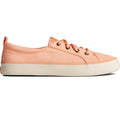 Peach - Side - Sperry Womens-Ladies Crest Vibe Trainers